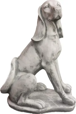 Produktbild von Schöner Weimaraner Hund aus Steinguss Neu Frostfest Witterungsbeständig JA-006