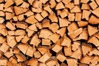 Produktbild von Wallario Poster - Holzstapel gehackt - Holzscheite für den Kamin, Kunstdruck Größe: 61 x 91,50 cm