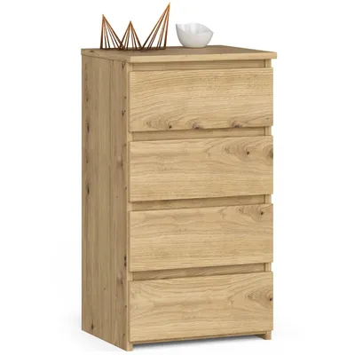 Immagine prodotto di Comò CL4 40 cm in Rovere Artisan con 4 Cassetti e Montaggio Facile