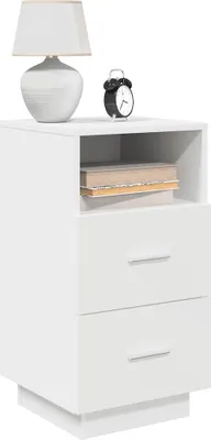 Immagine prodotto di Maison Exclusive - Comodini 2 pz. con 2 cassetti Bianco 36x36x68 cm