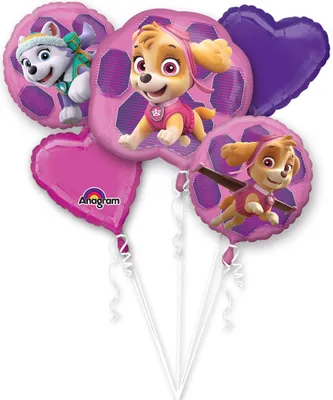 Produktbild von Amscan Paw Patrol - Folienballon-Blumenstrauß
