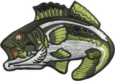 Produktbild von Aufnäher - Fisch Zander - 04536 - Gr. ca. 9,5 x 5 cm Patches Stick Applikation