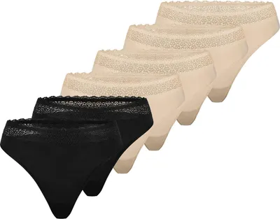 Produktbild von Triumph 6er Pack Feel of Modal String Eleganter Spitzenbund am Taillenrand, Bequeme Passform, Sanftes Hautgefühl