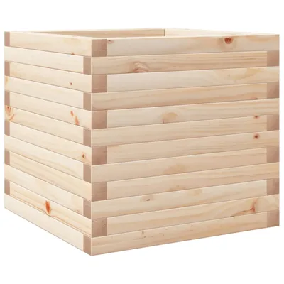 Image de Jardinière 50x50x45,5 cm bois de pin massif