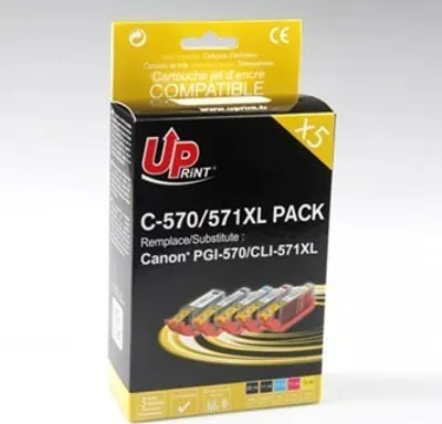 Obrázok produktu pre T3AZUR CJ571XLUPP5 atramentová kazeta 5 ks Kompatibilná čierna, azúrová, purpurová, žltá