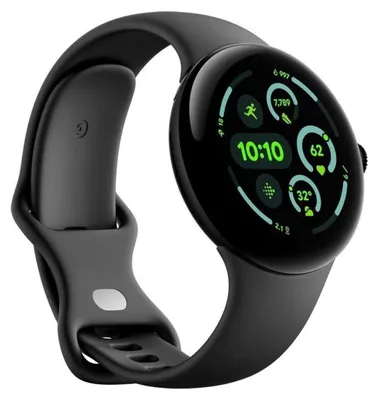 Zdjęcie produktu dla Google Pixel Watch 3 (LTE) 45 mm czarny matowy z paskiem sportowym Obsidian