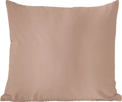 Produktbild von MuchoWow® Zierkissen Sofakissen Wohnzimmer Dekokissen 45x45 cm Beige - Farbe - Rosa - Schlafpolster - Polster für das Sofa