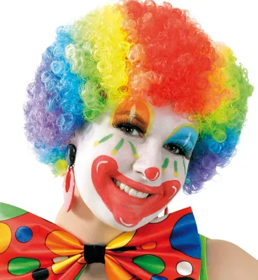 Produktbild von Perücke Clown Regenbogen Karneval Fasching Halloween Party Cosplay.