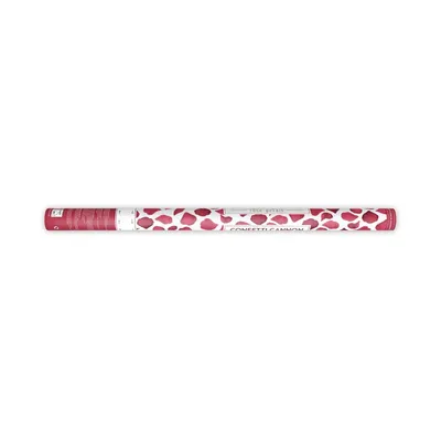 Imagen del producto de Lanzador de confeti con forma de pétalos de rosa, color rojo, 80 cm
