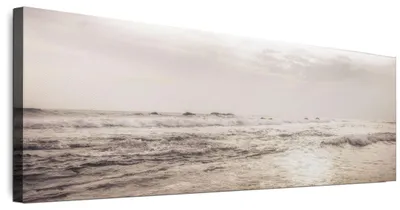 Produktbild von LUMASOUL Wandbilder Wohnzimmer Leinwandbild Landschaft 120x40 cm1-teiliges Bild für Schlafzimmer Flur Büro und Küche modernes Foto-Motiv