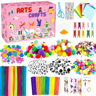 Immagine prodotto di Kit per bambini, valigetta creativa con 2000 pezzi, rosa, adatta a bambini e bambine dai 4 ai 12 anni