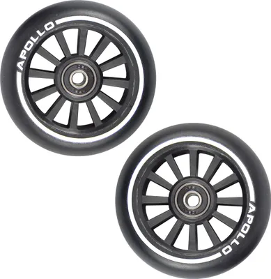 Produktbild von Apollo Stunt Scooter 2er Wheel Set 100mm Ersatzräder mit PP Core und ABEC9 Kugellagern - schwarz