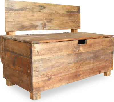 Image de The Living Store Banc Banc Bois massif 86 x 40 x 60 cm