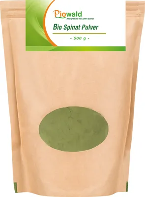 Produktbild von Piowald Spinat Pulver - 500g Vorratspack
