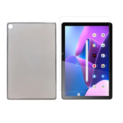 Obrázok produktu pre sada 2v1 pre tablet Lenovo Tab M10 3. generácie 2022 TB-328F 10,1 palca s krytom + ochranným puzdrom Smart Case z tvrdeného skla