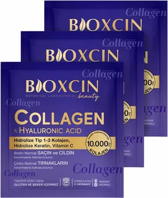 Zdjęcie produktu dla Bioxcin Collagen & Hyaluronic Acid suplement diety na włosy, skórę i paznokcie