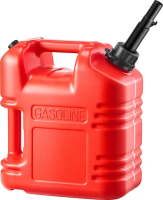 Image de SucceBuy Bidon de carburant, 9,5 L, bidon d'essence avec bec verseur et graduation transparente, débit maximal 15L/min, réservoir de liquide pour voitures, motos, ATV et UTV, rouge, 1 pièce.