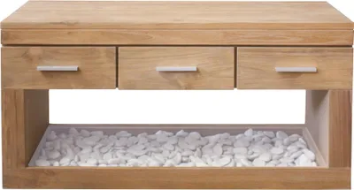 Zdjęcie produktu dla Szafka wisząca Boras z litego drewna tekowego 120 cm