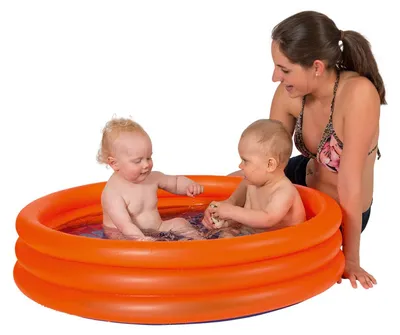 Produktbild von Planschbecken Happy People 3-Ring-Pool Ø 122x23 cm orange