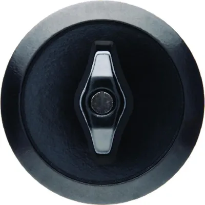 Produktbild von Berker Zentralstück mit Knebel sw/gl 164701
