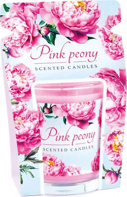 Zdjęcie produktu dla Floris Pink Peony świeca zapachowa 3 szt. Cylinder 6X9Cm Świeca parafinowa
