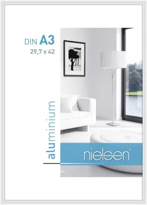 Obrázok produktu pre Hliníkový rám Nielsen Classic 29,7x42 cm biely rám na certifikáty DIN A3