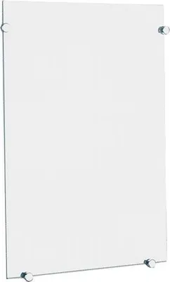 Produktbild von Delabie Spiegel rechteckig 360x480 Stärke 6mm