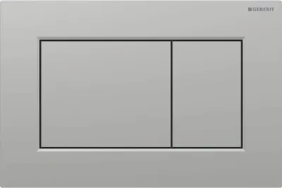 Produktbild von Geberit Betätigungsplatte Sigma01, 2-Menge square, Kunststoff mattchrom, 1 Stk.