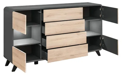 Produktbild von Designer Luxus Modern Kommode Holzmöbel Wohnzimmer Einrichtung Neu