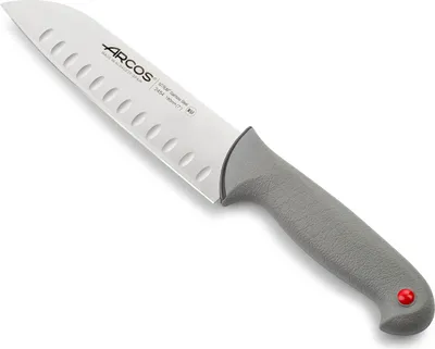 Produktbild von Santokumesser Arcos Farbe - Prof  245400 mit Nitrumtaschen aus Edelstahl und ergonomischem Polypropylen mango und 18 cm Klinge, Vitrine