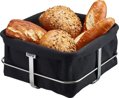 Produktbild von Brotkorb BRUNCH, eckig, schwarz