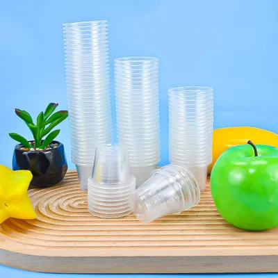 100 transparente Plastik-Schnapsgläser 4 cl für Partys