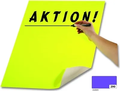 Produktbild von folia 65290 Plakatkarton 380g/m², 48x68cm, violett (10 Bogen)