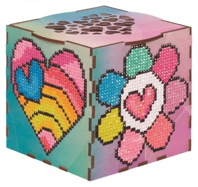 Produktbild von Wizardi Diamond Painting Rosa Träume - Kreatives Holzspielzeug