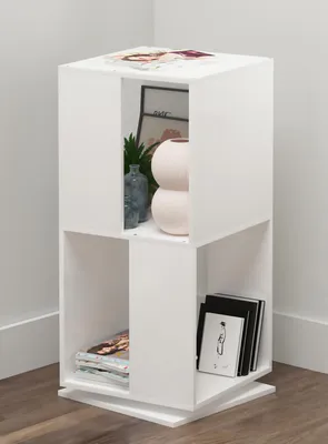 Produktbild von VCM Holzregal stehend | Bücherregal drehbar | Maße ca. H. 74 x B. 34 x T. 34 cm | Elegantes Regal | Büroregal – Stifta L