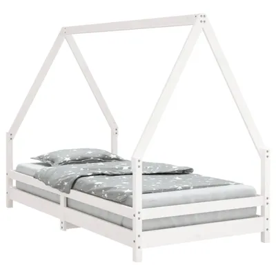 Immagine prodotto di vidaXL Letto per bambini bianco 90x190 cm in legno di pino massiccio