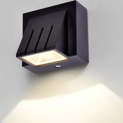 Produktbild von MODERNE LED Außenleuchte Außenwandleuchte IP54 schwarz 3W Wandlampe Wandleuchte up&down Außenlampe Lampe 1318B wandaußenleuchte