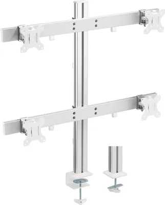 Immagine prodotto di InLine® 23184B Supporto da tavolo per monitor in alluminio per 4 monitor fino a 32", 8kg