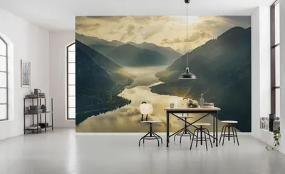 Produktbild von Komar Vlies Fototapete "Gold Mountains" - Größe: 400 x 250 cm (Breite x Höhe) - 8 Bahnen