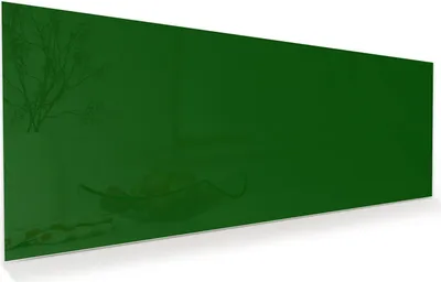 Produktbild von Glasbild 125x50cm in XXL für Wohnzimmer, Schlafzimmer Motiv Dunkelgrüner Hintergrund I
