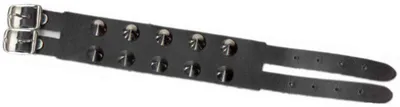 Immagine prodotto di Bracciale in pelle Rock Shop - 10 punte nero