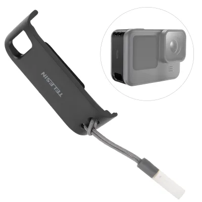 Obrázok produktu pre Bočný kryt priestoru pre batériu s nabíjacím portom pre GoPro HERO 9 - náhradný ochranný kryt