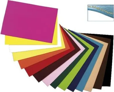 Produktbild von folia 510390 Bastelfilz ca. 3,5mm stark, 30x45cm, 1 Bogen, schwarz, schwarz (1 Bogen)
