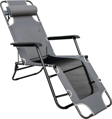 Produktbild von Liegestuhl 178 cm Campingliege Sonnenliege Gartenliege Liege Strandliege Stuhl
