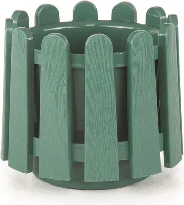 Produktbild von Groene runde Blumentopf mit Wasserdrainagesystem 2,6L UV-beständig in 5 Farben erhältlich