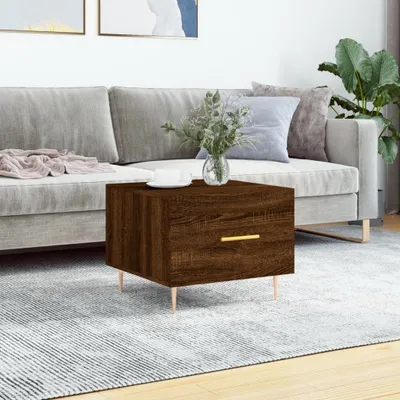Produktbild von [Home] Couchtisch Braun Eichen-Optik 50x50x40 cm Holzwerkstoff , Neue Mode 2024 im häuslichen Leben