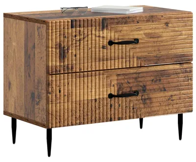 Obrázek produktu pro vidaXL Noční stolek z recyklovaného dřeva 62 x 34,5 x 47,5 cm, dřevotříska