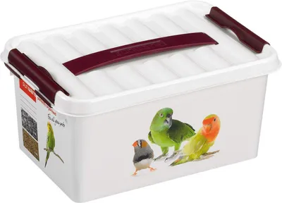 Aufbewahrungsbox 6L, 30x20x14,5 cm, Weiß, Kunststoff, stapelbar
