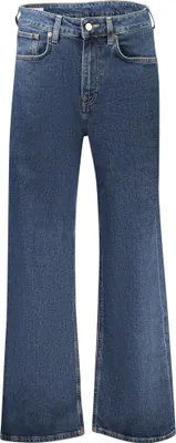 Produktbild von Damen Palazzo-Jeans Blau - Stilvoller Denim, Gerader Schnitt, 5 Taschen