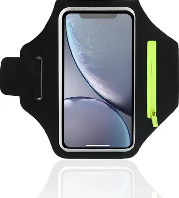 Obrázek produktu pro Sportovní náramek na mobilní telefon, Univerzální držák telefonu na běhání s kapsou na sluchátka, Běžecký náramek pro iPhone 14 Pro Max/14 Pro/13 Pro/12/11/XS/8, Pouzdro na telefon na běhání a jogging, až 6,9 palce